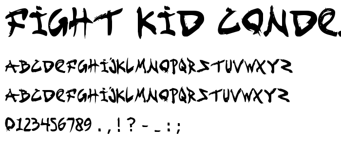 Fight Kid Condensed font